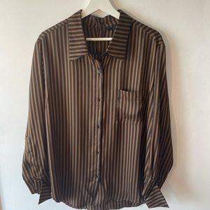 NWOT stripe pajama style top
